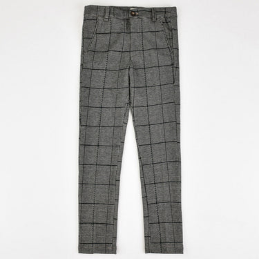 Melange Checkered Stretch Pants - Kidichic